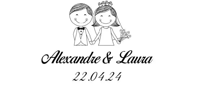 100pcs Personalized Wedding Bubble Tube Labels Custom Clear Bubble Wand Name Stickers Transparent Marriage Decoration Makeup