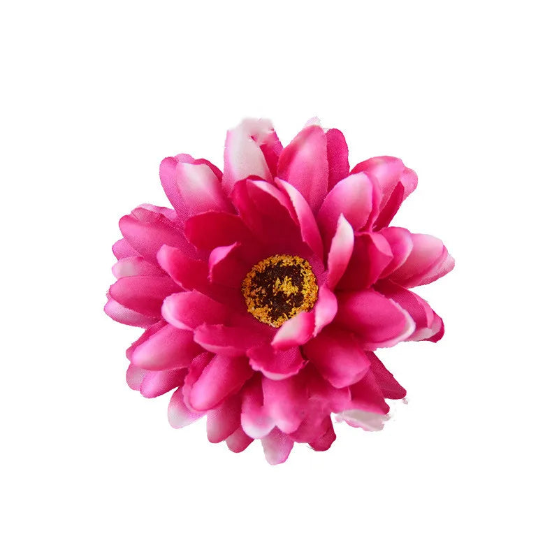 50Pcs 8.5CM Artificial Silk Flowers chrysanthemum for Home Wedding Bouquet Decoration Diy Wreath Accessories Festival Supplies