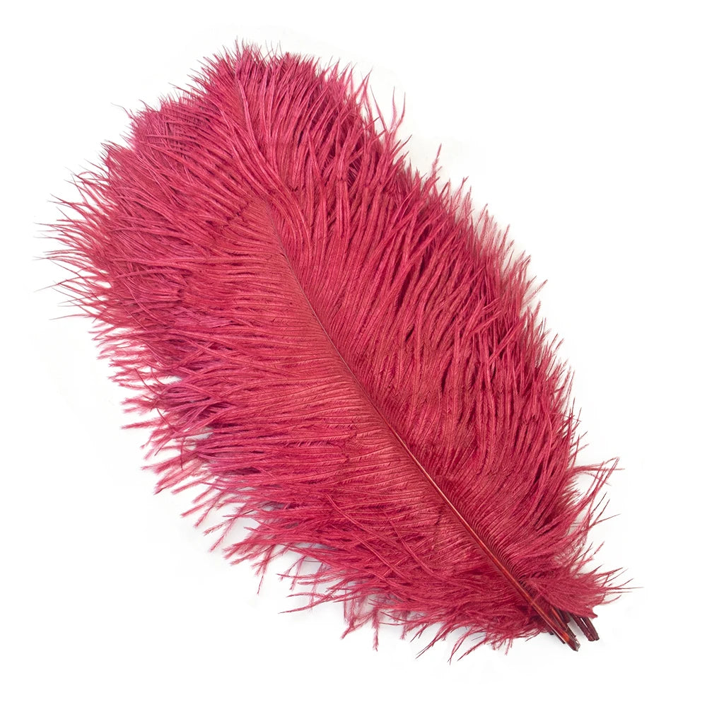 10PCS 15-60cm Big Ostrich Feathers White Ostrich Feather Plumes Carnaval Table Centerpieces Party Wedding Accessories Decoration