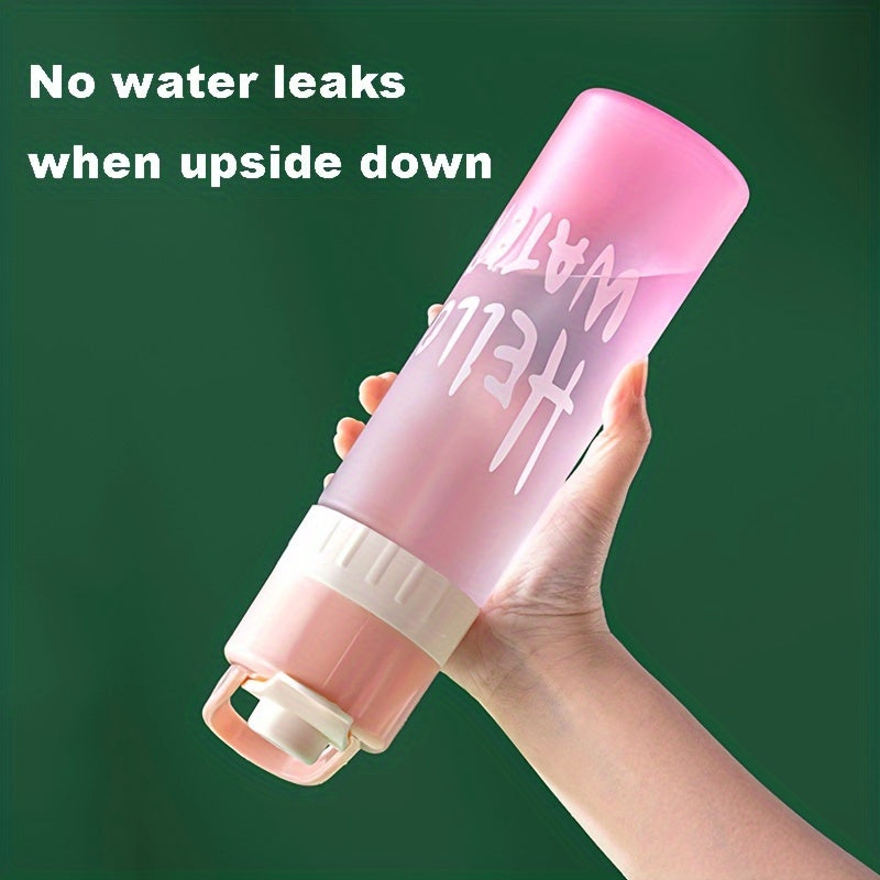 1pc Large-Capacity Gradient Spray Water Bottle - Portable, Cooling Mist Cup for Sports & Summer Hydration
