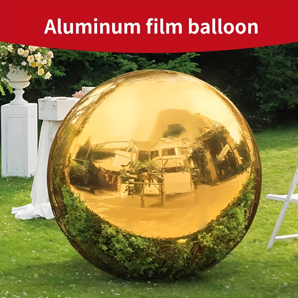 30 PCS Giant 4D Mirror Aluminum Foil Balloons Set (55.88cm, 81.28cm, 127.0cm) -  with Adhesive Strips