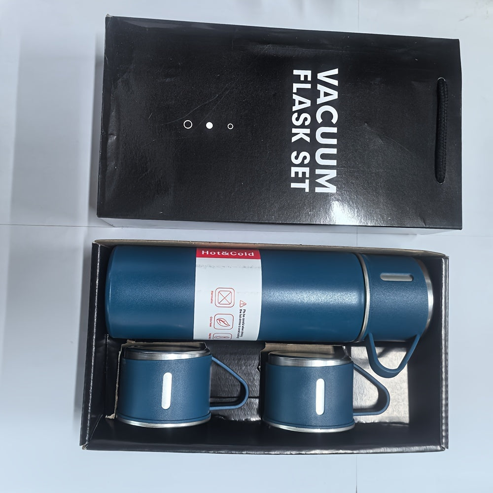 1pc One cup three lid set, cup lid can be used as a cup, new insulated cup car water cup business gift set