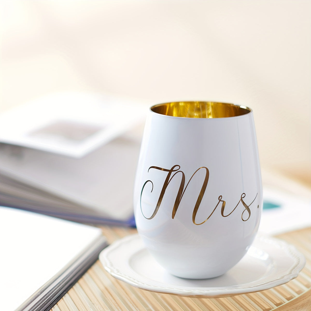 Mr & Mrs Engraved Wine Glasses - Perfect for Weddings, Engagements, Bridal Showers | Lead-Free Glass, Reusable, Handwash Only, Gifts for The Groom And Bride