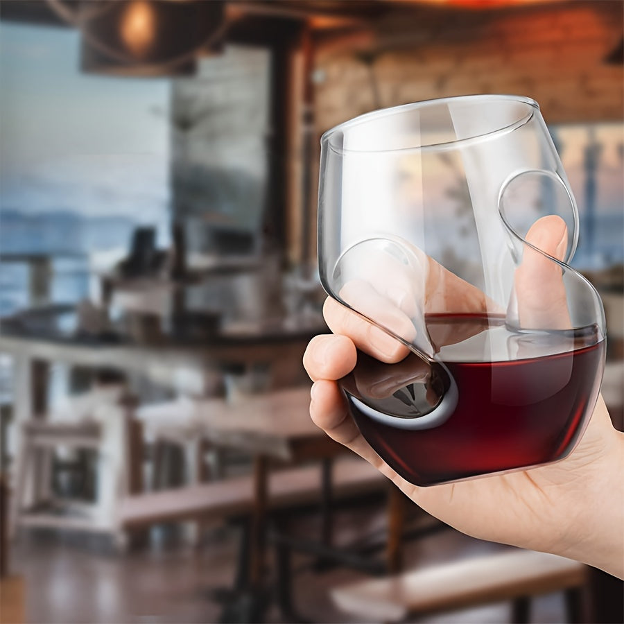 [Popular Choice] 1pc Elegant Japanese-Inspired Creative Cocktail Glass - Reusable, Insulated Twisted Design Clear Glass Cup for Whiskey, Beer, Tea & More - Perfect for Home Bar Entertaining