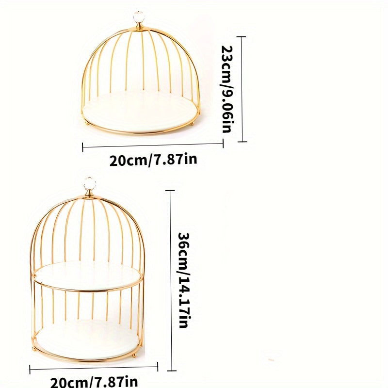 2 Exquisite Cake Display Stands of Different Heights, Exuding Unparalleled Sophistication And Elegance, Dessert Display Stands, Suitable for Snacks, Fruits And Candies Display