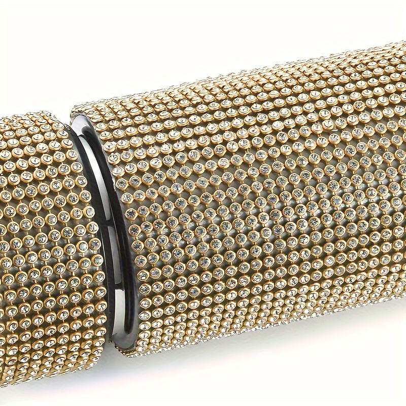 1pc, Sparkling Studded Vacuum Flask, 16oz/480ml Stainless Steel Insulated Water Bottles, Travel Thermal Cups, For Hot And Cold Beverages, Summer Winter Drinkware, Gifts