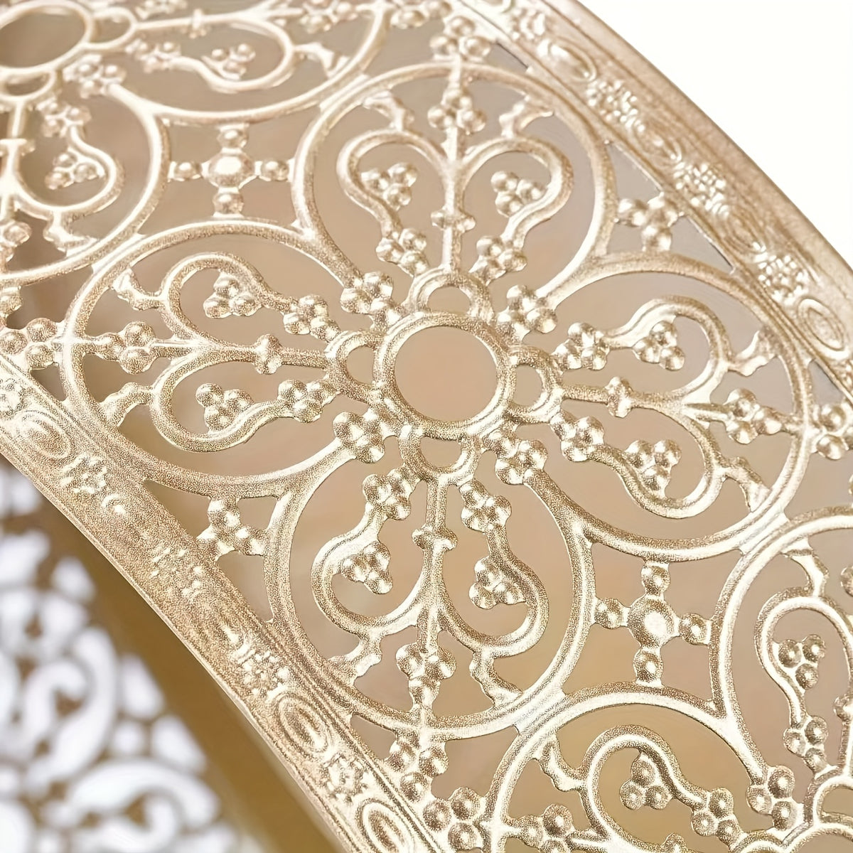 3-Piece Champagne Gold Wedding Display Stand - Reusable Anniversary Party Decoration Tray