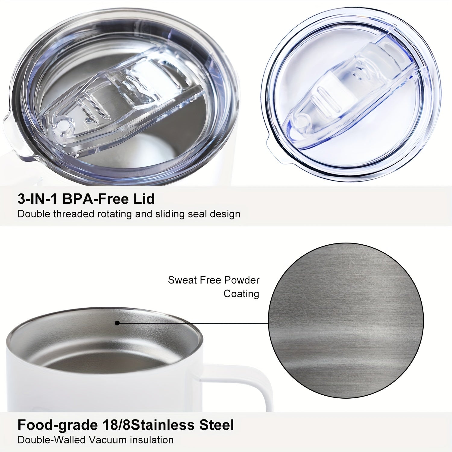 Mr. Right and Mrs. Always Right Stainless Steel Coffee Mug Set with Leak-Proof Lids - Reusable, BPA-Free, Round Novelty Cups for Multipurpose Use - Ideal Adult Gift for Christmas, Hand Wash Only