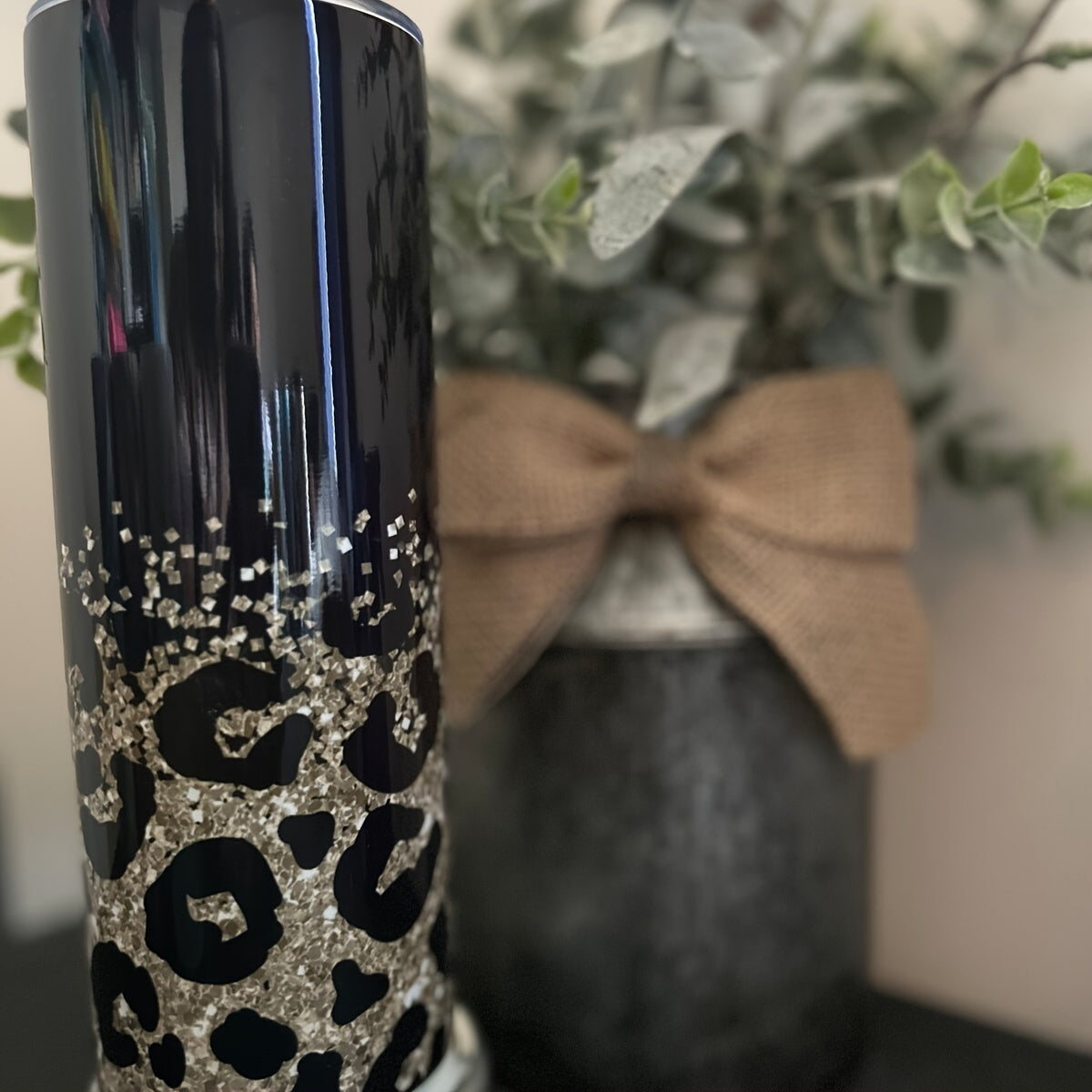 1pc, Leopard Print Tumbler With Lid And Straw, 20oz Stainless Steel Water Bottle, Insulated Straight Water Cups, Summer Winter Drinkware, Outdoor Travel Accessories, Valentine's Day Gifts